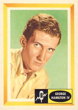 1960 Fleer Spins And Needles George Hamilton IV #42 Non-Sports Card