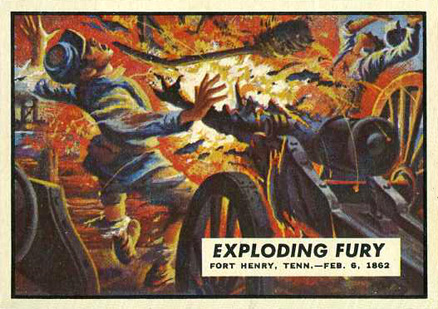 1962 Civil War News Exploding Fury #5 Non-Sports Card