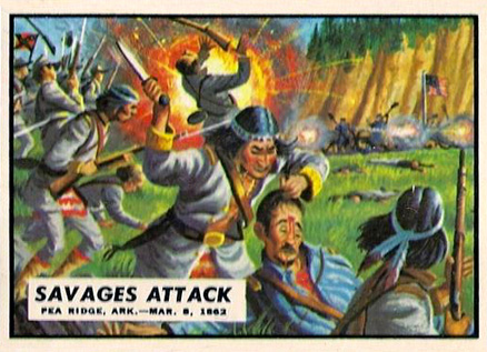 1962 Civil War News Savages Attack #9 Non-Sports Card