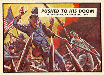 1962 Civil War News Pushed To His Doom #19 Non-Sports Card