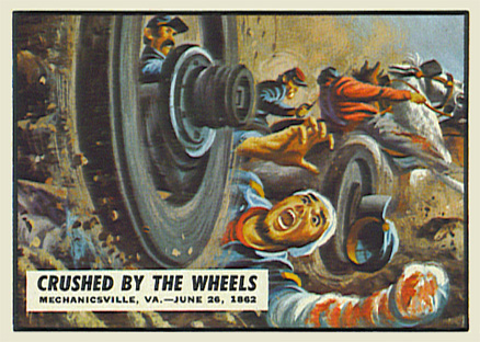 1962 Civil War News Crushed By The Wheels #23 Non-Sports Card