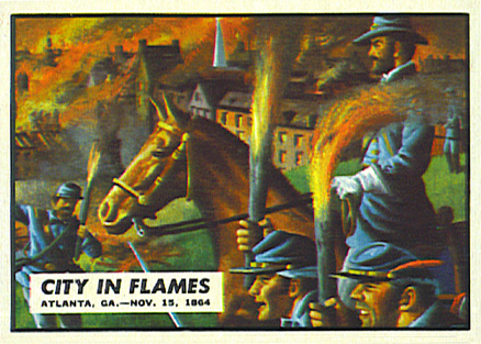 1962 Civil War News City In Flames #80 Non-Sports Card