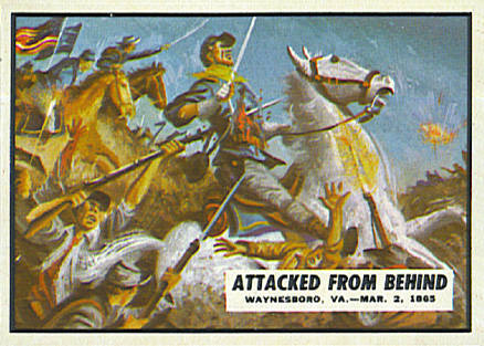 1962 Civil War News Attacked From Behind #85 Non-Sports Card