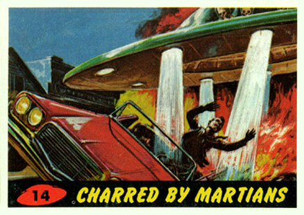 1962 Mars Attacks Charred by Martians #14 Non-Sports Card