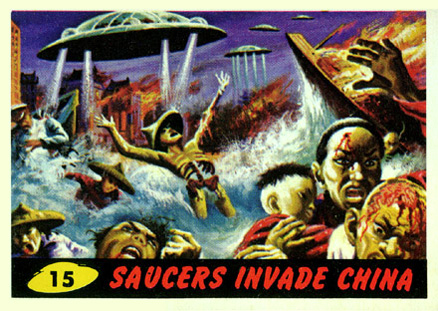 1962 Mars Attacks Saucers Invade China #15 Non-Sports Card