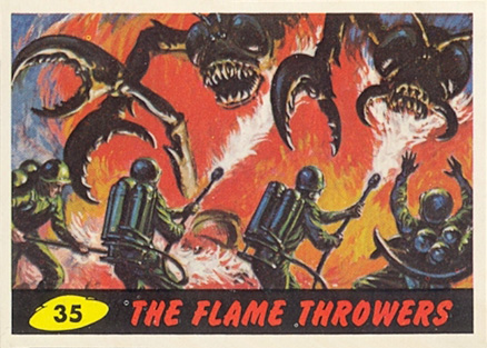 1962 Mars Attacks The Flame Throwers #35 Non-Sports Card