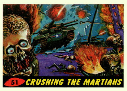 1962 Mars Attacks Crushing the Martians #51 Non-Sports Card