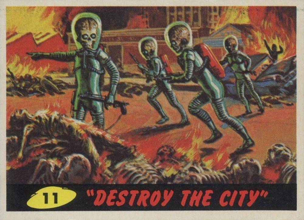 1962 Mars Attacks Destroy the City #11 Non-Sports Card