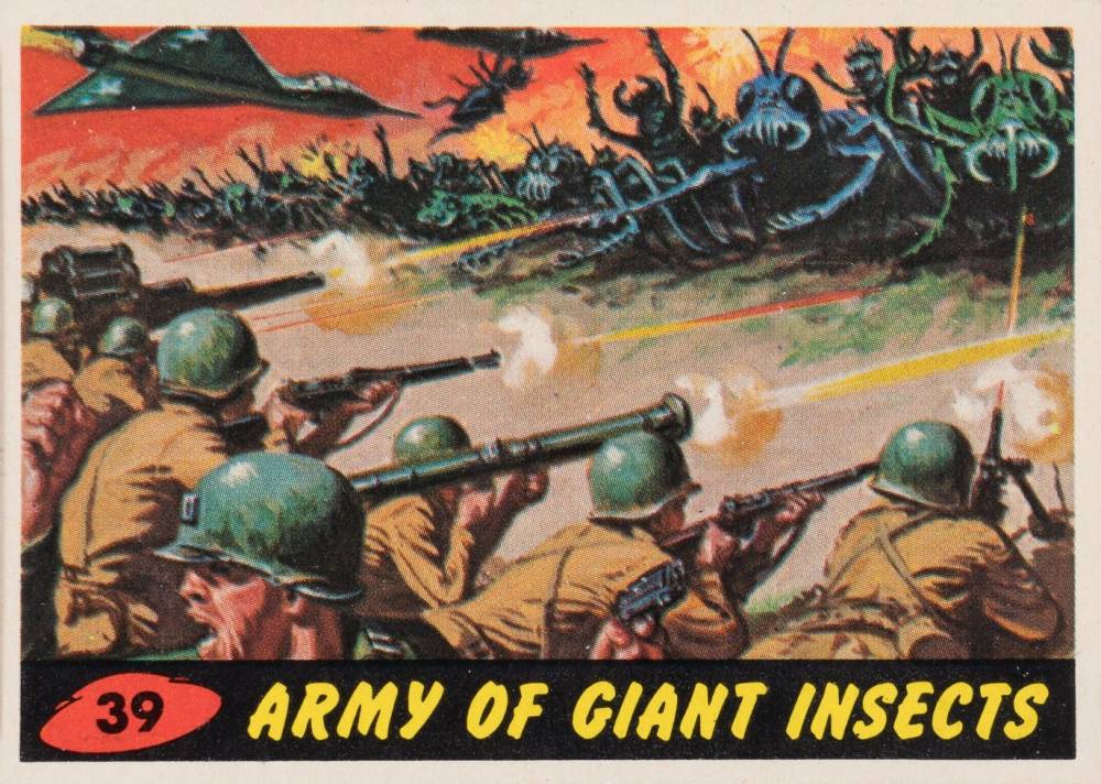 1962 Mars Attacks Army of Giant Insects #39 Non-Sports Card
