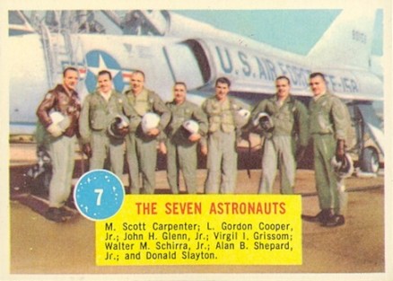 1963  Topps Astronauts The Seven Astronauts #7 Non-Sports Card