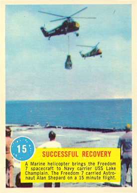 1963  Topps Astronauts Successful Recovery #15 Non-Sports Card