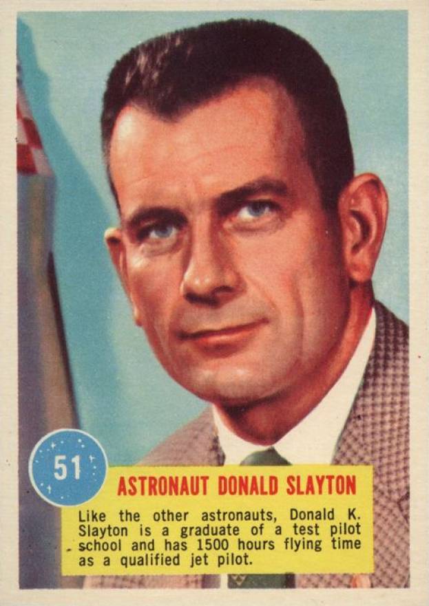 1963  Topps Astronauts Astronaut Donald Slayton #51 Non-Sports Card