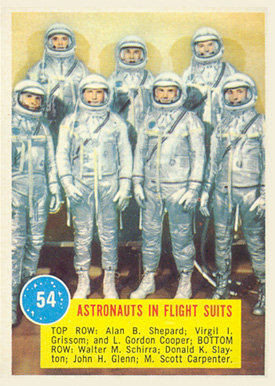 1963  Topps Astronauts Astronauts In Flight Suit #54 Non-Sports Card
