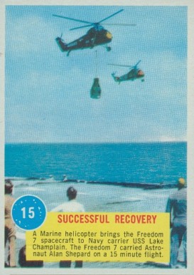 1963  Topps Astronauts Successful Recovery #15 Non-Sports Card