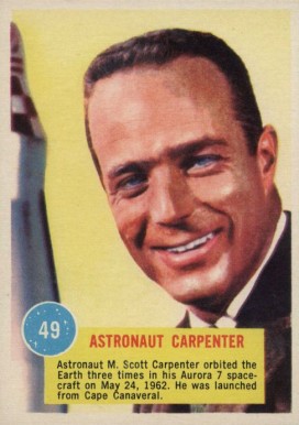 1963  Topps Astronauts Astronaut Carpenter #49 Non-Sports Card