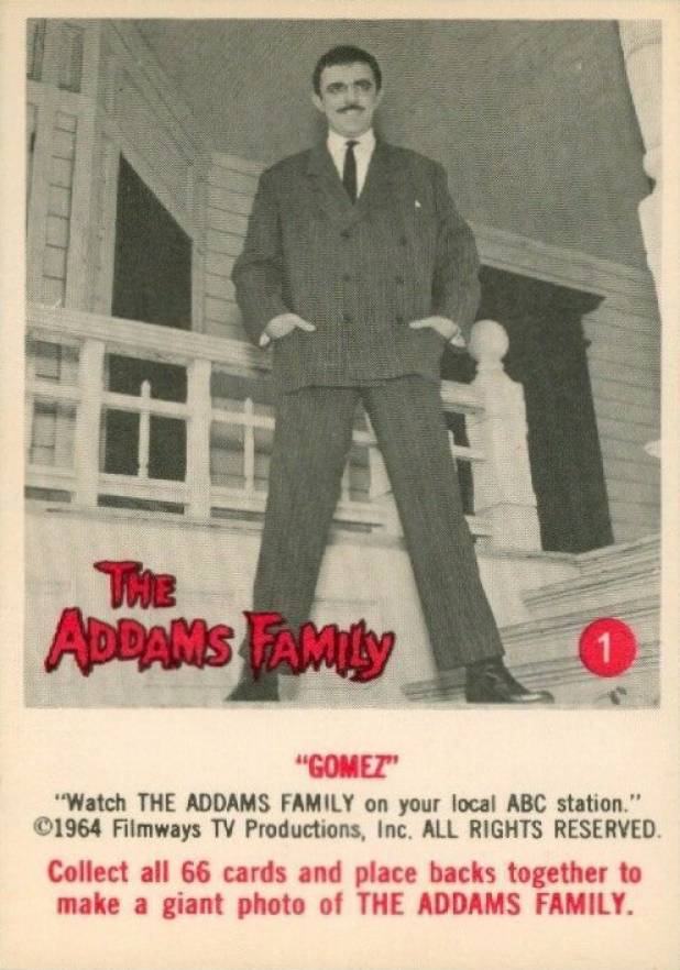 1964 Addams Family Gomez #1 Non-Sports Card