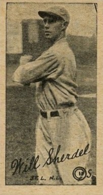 1923 Strip Card Will Sherdel # Baseball Card