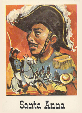 1966 Leaf Good Guys and Bad Guys Santa Anna #8 Non-Sports Card