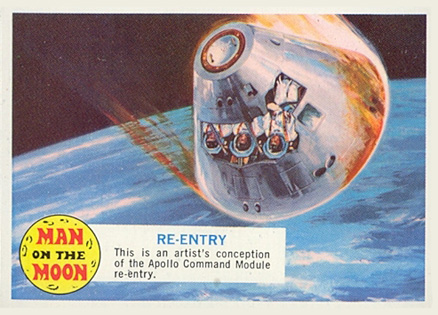 1969 Man on the Moon Re-Entry #8A Non-Sports Card