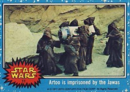 1977 Star Wars Artoo is imprisoned by the Jawas #11 Non-Sports Card