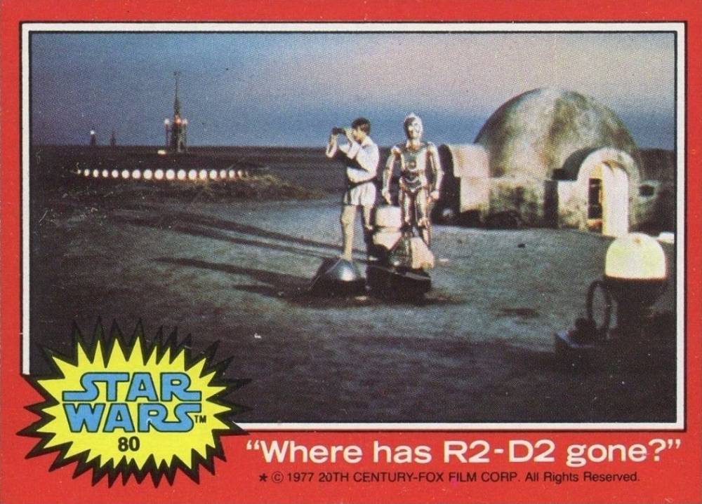 1977 Star Wars Where has R2-D2 gone? #80 Non-Sports Card