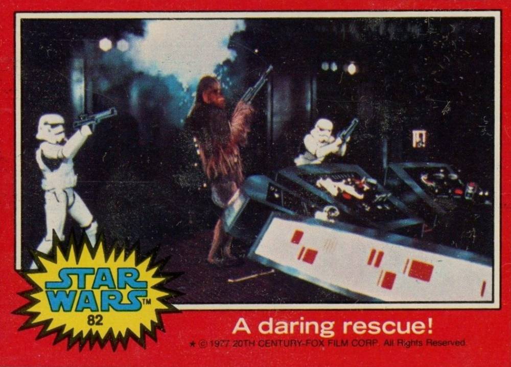 1977 Star Wars A daring rescue! #82 Non-Sports Card