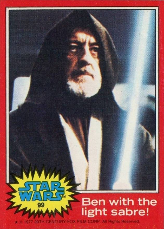 1977 Star Wars Ben with the light sabre! #99 Non-Sports Card