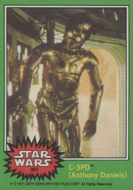 1977 Star Wars C-3PO #207c Non-Sports Card