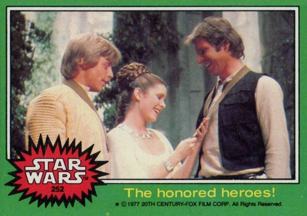 1977 Star Wars The honored heroes! #252 Non-Sports Card
