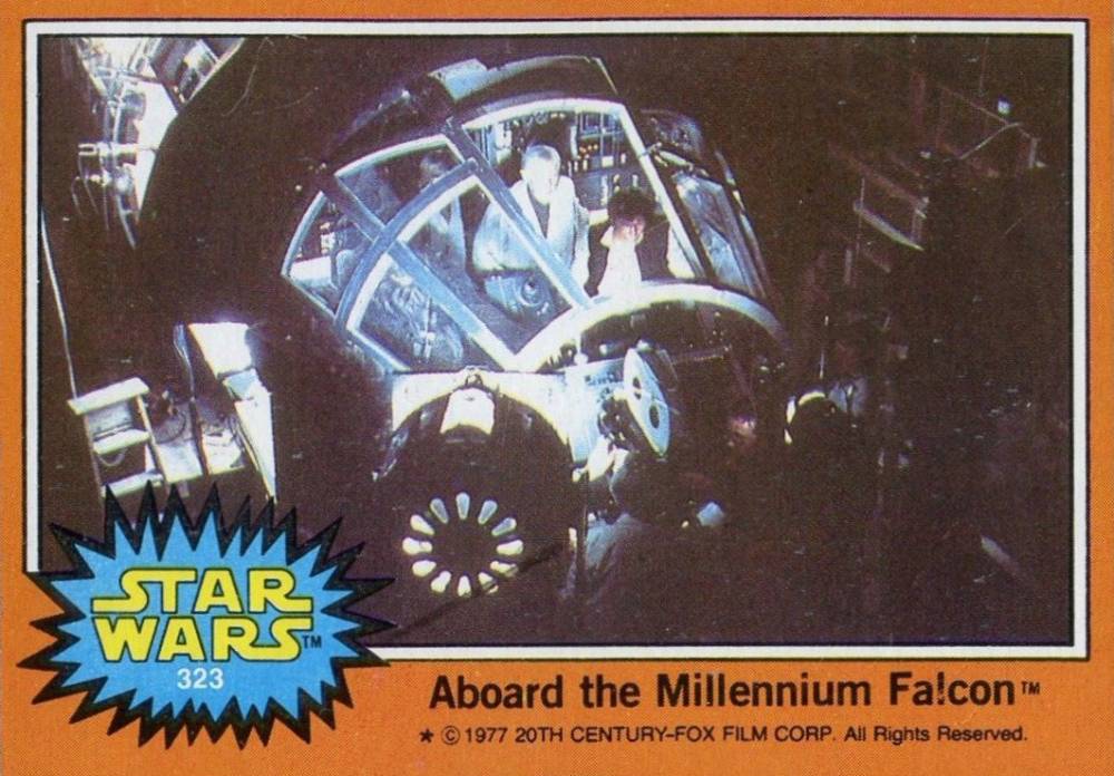 1977 Star Wars Aboard the Millennium Falcon #323 Non-Sports Card