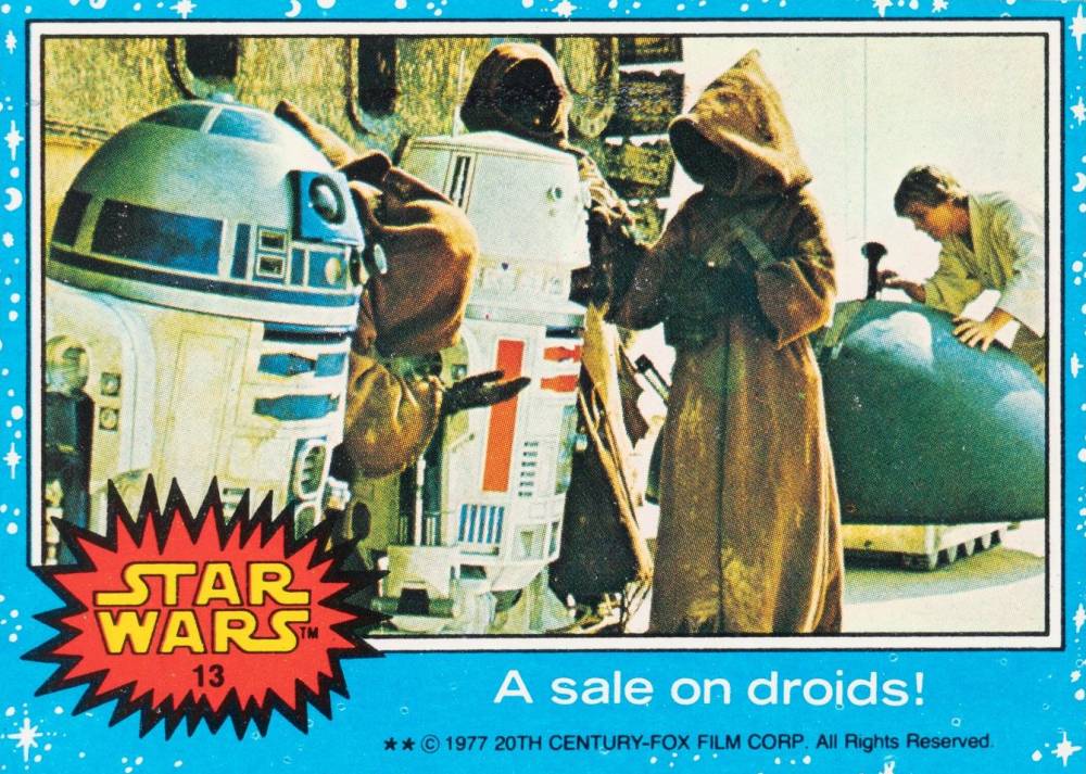 1977 Star Wars A sale on droids! #13 Non-Sports Card