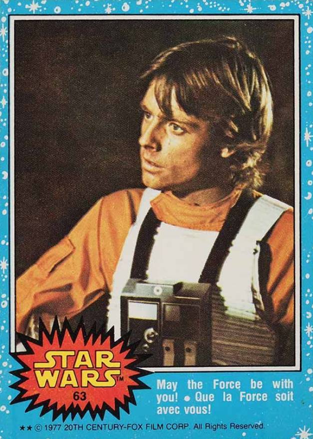 1977 Star Wars May the Force be with you! #63 Non-Sports Card