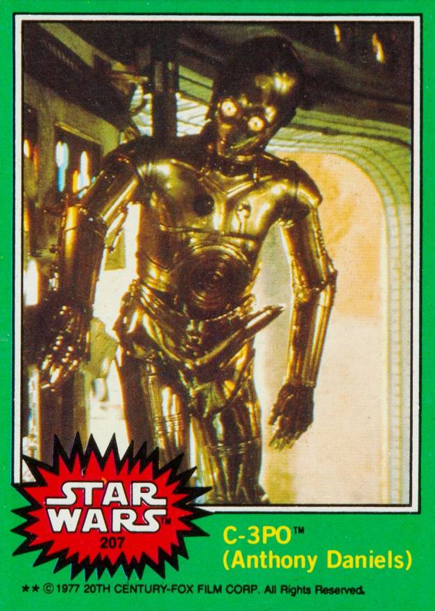 1977 Star Wars C-3PO #207e Non-Sports Card