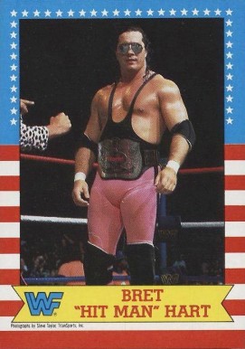 1987 Topps WWF Bret "Hit Man" Hart #1 Other Sports Card
