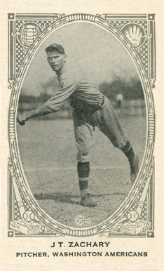1922 Strip Card J.T. Zachary # Baseball Card
