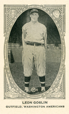 1922 Strip Card Leon Goslin # Baseball Card