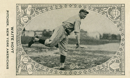 1922 Strip Card Waite Hoyt # Baseball Card