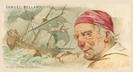 1888 Allen & Ginter Pirates of the Spanish Main Samuel Bellamy #2 Non-Sports Card