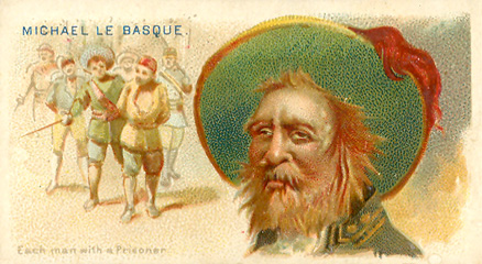 1888 Allen & Ginter Pirates of the Spanish Main Michael Le Basque #14 Non-Sports Card