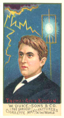 1888 Duke Sons & Company Great Americans Thomas Alva Edison # Non-Sports Card