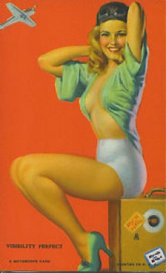 1945 Mutoscope Artist Pin-Up Girls Visibility Perfect # Non-Sports Card