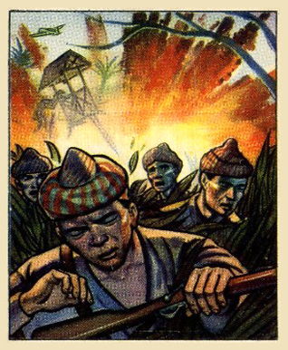 1950 Wild Man Jungle bombing #23 Non-Sports Card