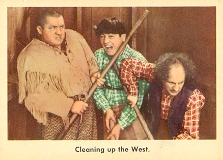 1959 The 3 Stooges Cleaning Up The West #32 Non-Sports Card
