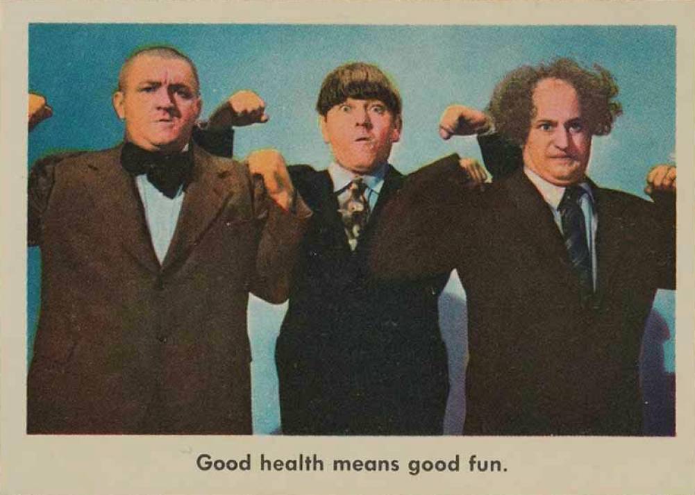 1959 The 3 Stooges Good Health Means Good Fun #78 Non-Sports Card