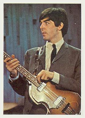 1964 Beatles Color Paul with George speaking #8 Non-Sports Card