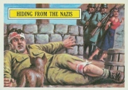 1965 Topps Battle Hiding from the Nazi's #9 Non-Sports Card