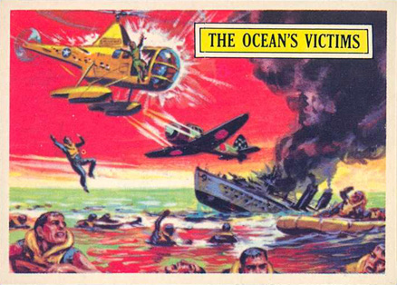 1965 Topps Battle The Ocean's victim #16 Non-Sports Card
