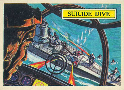 1965 Topps Battle Suicide dive #23 Non-Sports Card