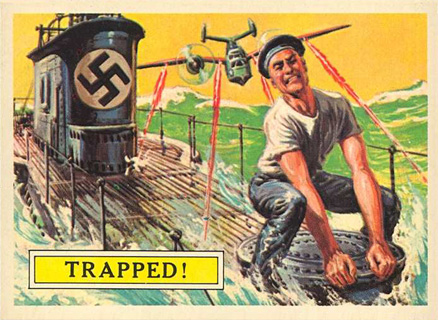1965 Topps Battle Trapped #24 Non-Sports Card