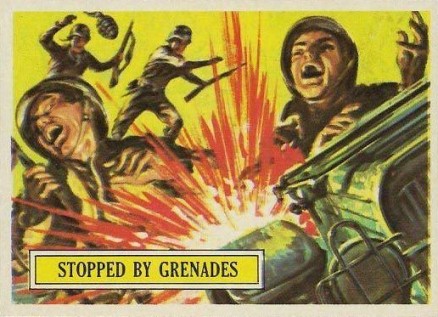1965 Topps Battle Stopped by grenades #25 Non-Sports Card